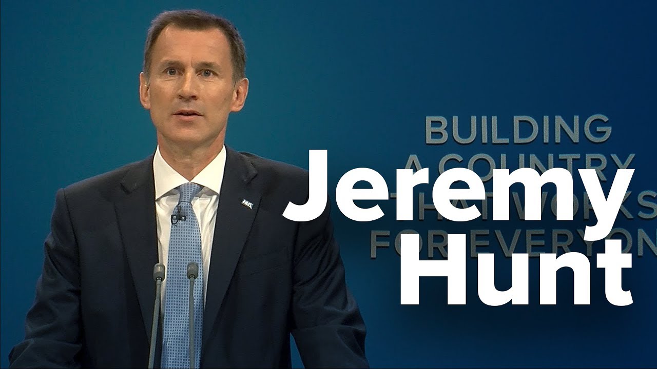 Jeremy Hunt: Speech to Conservative Party Conference 2017
