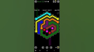 How To Solve Flow Free Hexes 9x9 Mania Level 22 Board Walk Through Solution Walkthrough