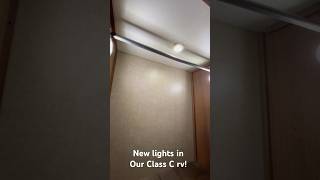 Put Up New Lights in Our Closet and Entry Way Inside Our Class C RV!