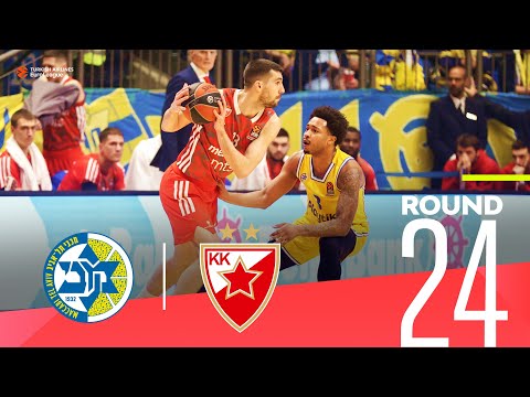 Zvezda claims huge road win at Maccabi! |  Round 24, Highlights | Turkish Airlines EuroLeague