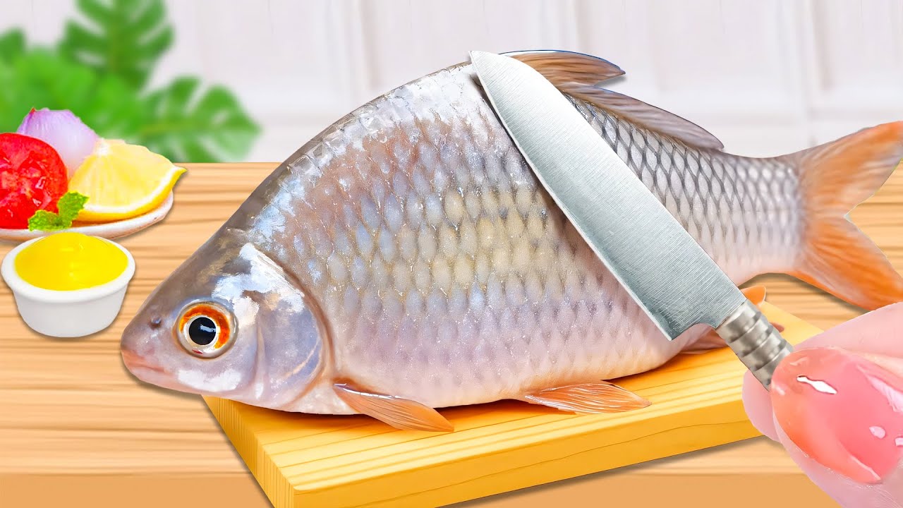 Best Food 🐟 Ikan Goreng Crispy dengan Saus Pedas 🌶️🔥Tiny Tasty Kitchen