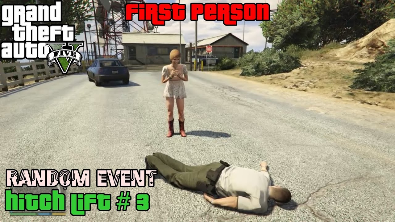 GTA 5 ★ Random Event 51 ★ Hitch Lift 3 [Location Guide] YouTube