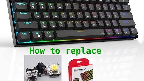 How to replace keycaps and hotswap switches (DK61 Optical Yellows)