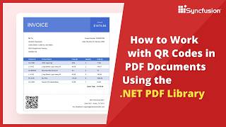 Working with QR Codes in PDF Documents Using the .NET PDF Library