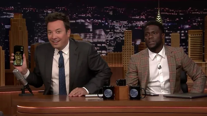 Kevin Hart FaceTimes Dwayne Johnson While Co Hosting The Tonight Show5