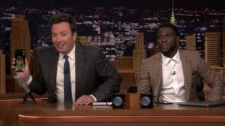 Kevin Hart FaceTimes Dwayne Johnson While Co Hosting The Tonight Show5