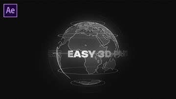 3D Earth using Trapcode plugin / After Effects Tutorial