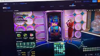 Playing Mega Ball 100 Live in BTC365