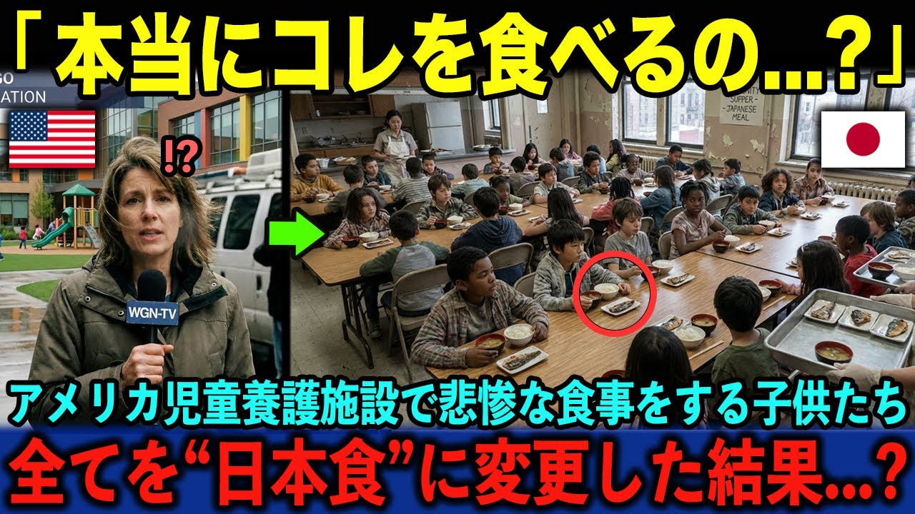 【海外の反応】「あの日本人を雇い始めてからおかしいんだ...」残飯だらけのアメリカの養護施設に送り込まれた一人の日本人。彼が『日本の給食システム』を導入した結果…とんでもない事態に。