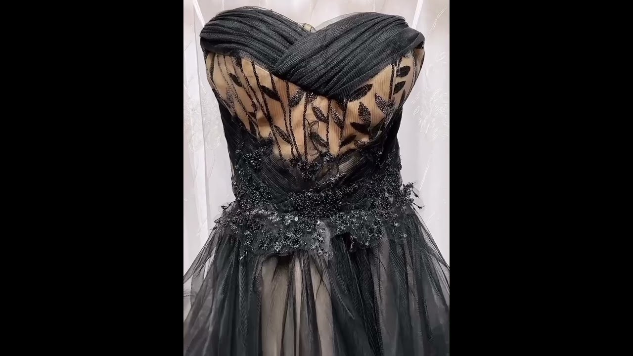 お取り寄せ【XS-3XL】ブラック×ブラウン vagueロングドレス/演奏