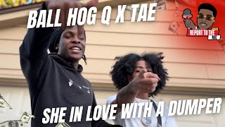 Ball Hog q Feat. Tae -  She In Love wit a Dumper | Report To The Mic Performance 🎙️(Milwaukee)