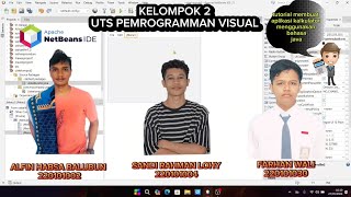 Tutorial cara membuat aplikasi kalkulator Menggunakan bahasa Java by kelompok 2 #uts #netbeans