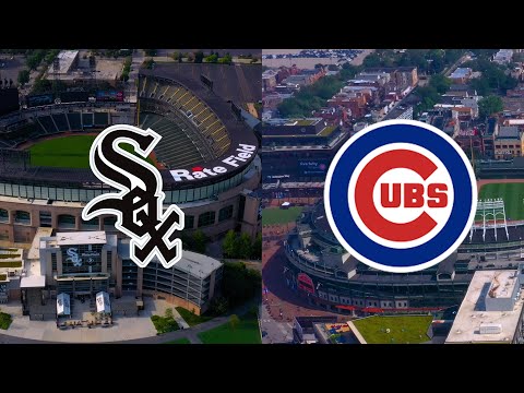 Chicago Cubs vs Chicago White Sox Stadiums | Wrigley Field & Guaranteed Rate Field Aerial Tour