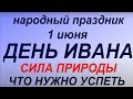 1 июня народный праздник День Ивана. Народные приметы и традиции. Запреты дня.