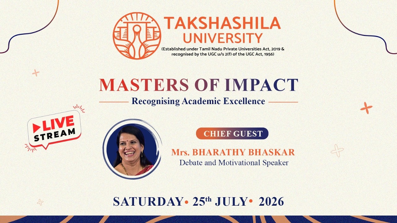 🎓 MASTER OF IMPACT | Recognising Academic Excellence | LIVE