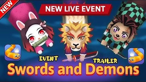 Snake. Io New Swords And Demons Event Trailer! Epic Snakeio Gameplay