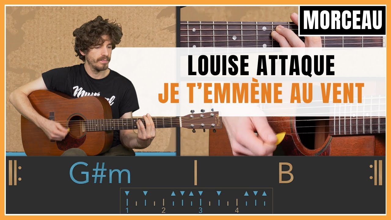 Cours de Guitare : J't'emmène au Vent de Louise Attaque - YouTube