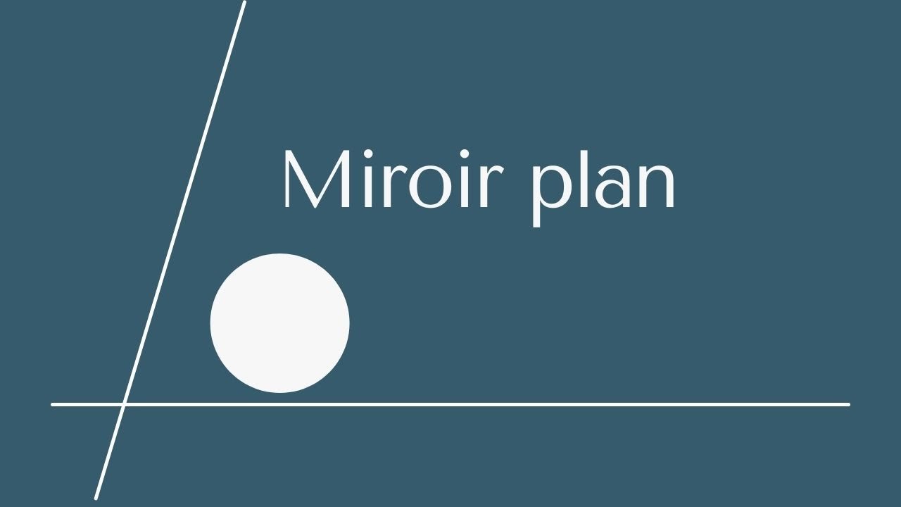 Miroir plan.