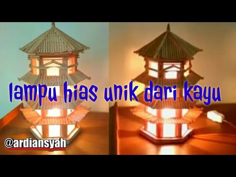 Cara membuat  lampu hias unik dari  kayu  bekas  YouTube