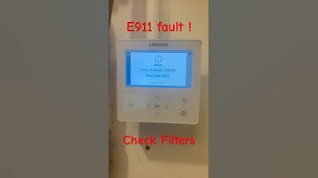 E911 Fault Samsung #heatpumps #gen6 #faultcode