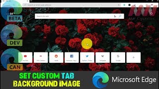How to Set Custom Tab Background Image on Microsoft Edge Chromium screenshot 4