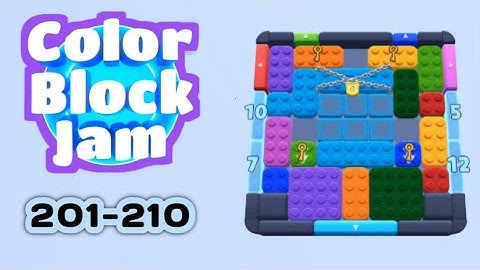 Color Block Jam Level 201-210 | No Commentary, No Music | Android Gameplay