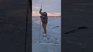 Spearing Northern Pike in North Dakota