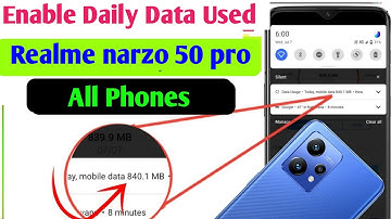realme narzo 50 Pro me daily data use kaise dekhe | enable daily data used realme narzo 50 Pro