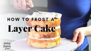 How to Frost a Layer Cake with Buttercream