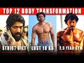 Top 12 Amazing Body Transformation Of South Actors In Hindi | Part 2 | 2022