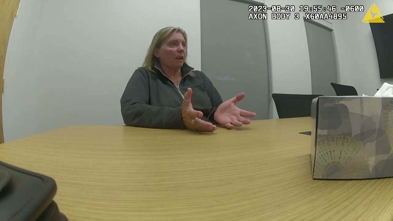 VIDEO RELEASED: Jodi Hildebrandt speaks with police officers after her arrest in August 2023