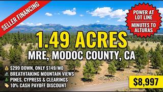 Power Ready: 1.49 Acres Mountain View Property For Sale in Alturas CA! Owner Financing! 26039