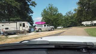 RV Camping at Percy Quin State Park Campground Mississippi (RV area drivethru)