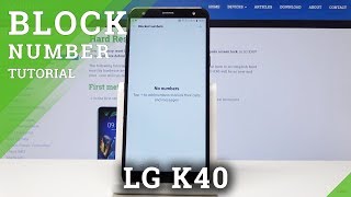 LG K40 Block Number / Block Calls & SMS screenshot 5