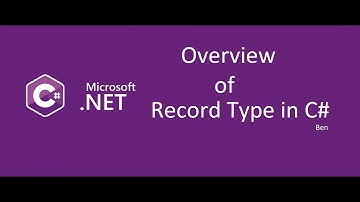 What are Record Types in C# | Overview of Record Type in C#
