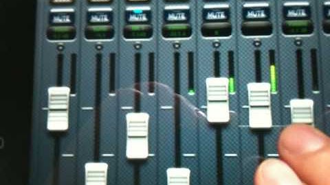 iPad controlling Logic Studio with AC-7 Pro (with audio)