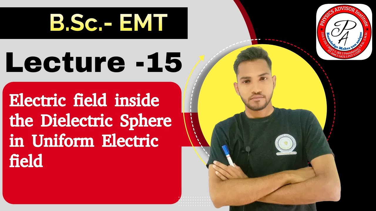 Lect-15 : Electric field in side the dielectric sphere in uniform ...
