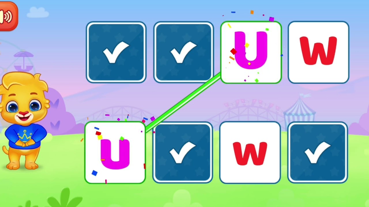 ABC Cross Words Matching Games in English with Dav And Ava