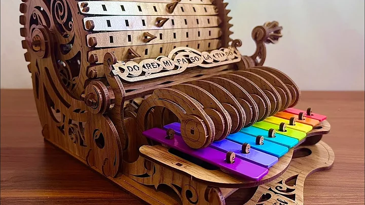 3D Functional Wooden Xylophone Music Box Puzzle Assembly by nicknack