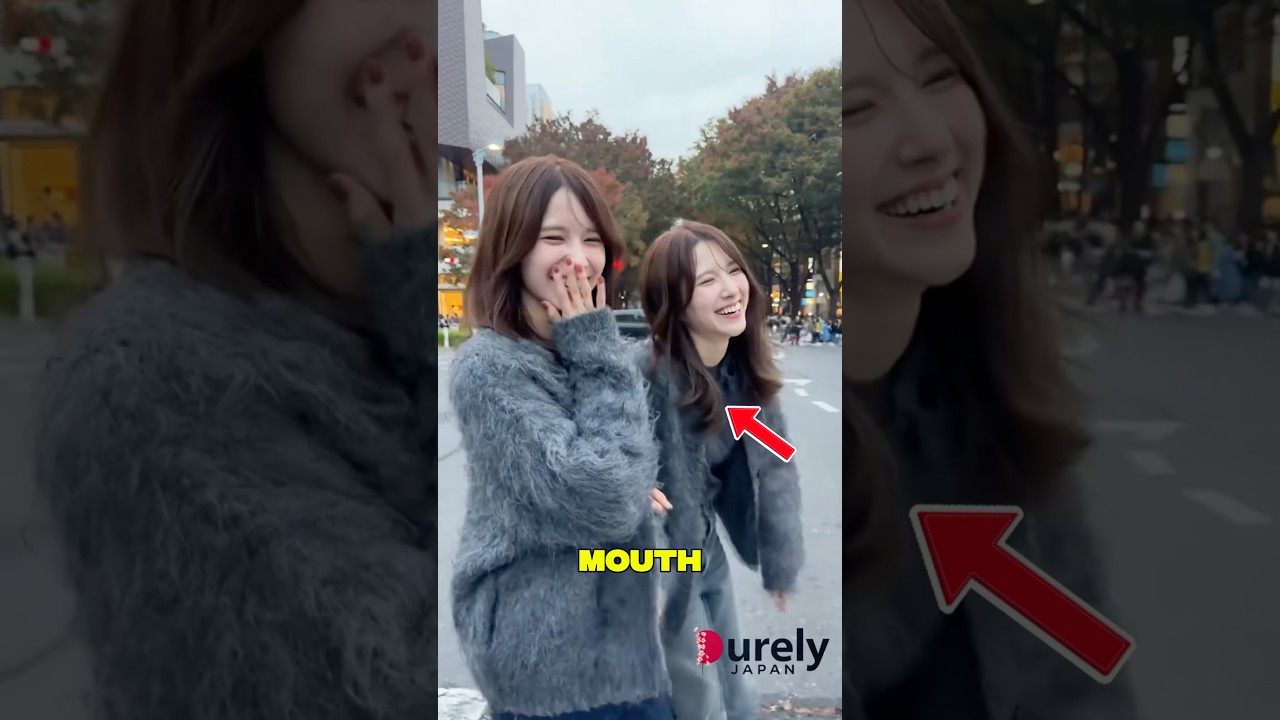 Japanese Girls cover their mouth for this reason 🫢