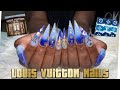 Louis Vuitton Nails | Ombré Acrylic Nails Tutorial | Stiletto Nails Tutorials