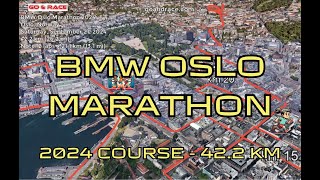 BMW Oslo Marathon 2024: fly over the marathon course!