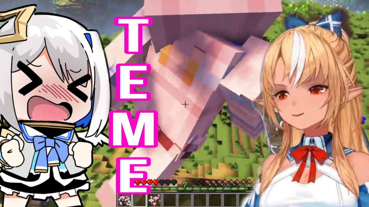 Shiranui Flare Can't Stop Teasing Kanata | Minecraft [Hololive/Sub]