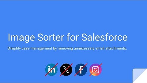 Remove and delete images from Salesforce Case with Image Sorter. Demo Video in English.