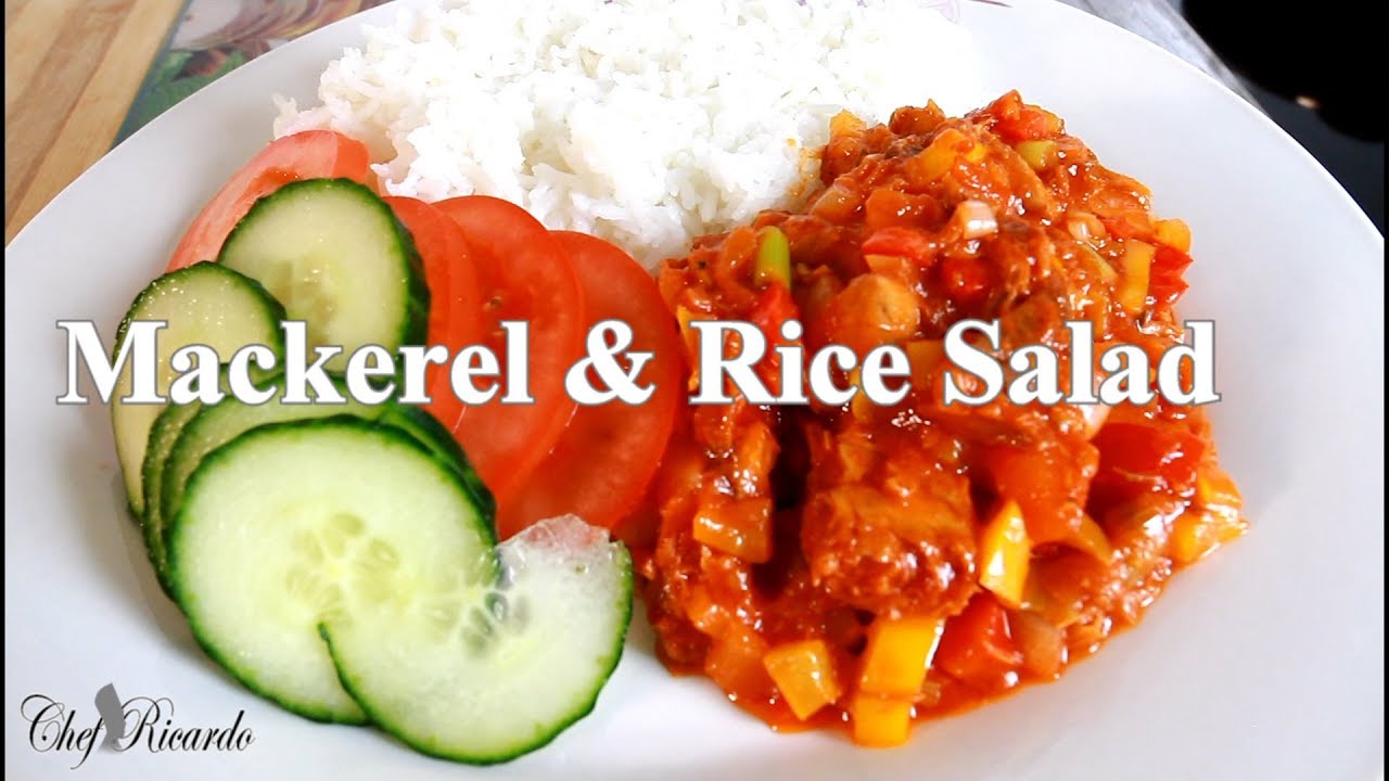 How To Make Mackerel & Rice Salad  Amazing Dish | Chef Ricardo Cooking