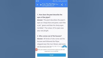 The Pied piper of Hamelin (questions)