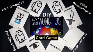DIY Among Us Card Game! Free Templates! screenshot 3