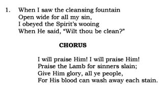 TPM English Hymn 432-I will praise Him! I will praise Him! Praise the Lamb for sinners slain;
