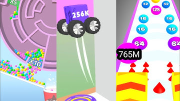 Multi Maze Vs Happy Cubes 2048 Vs Number Ball| Android ios