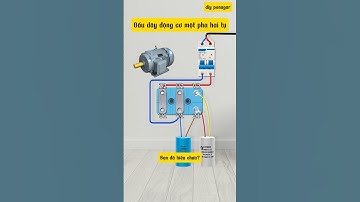 sơ đồ đấu dây động cơ 1 phá hại tụ